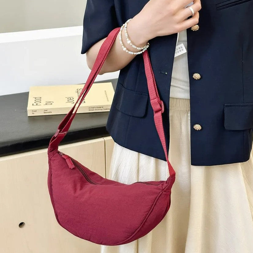 [RED] Crescent Crossbody Bag