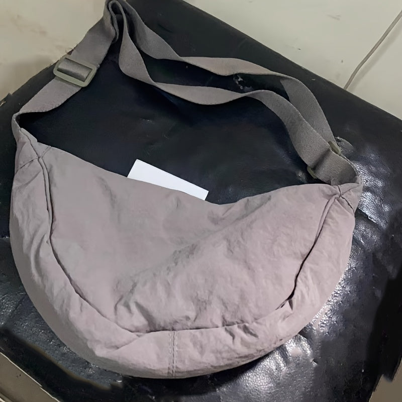 [GREY] Crescent Crossbody Bag